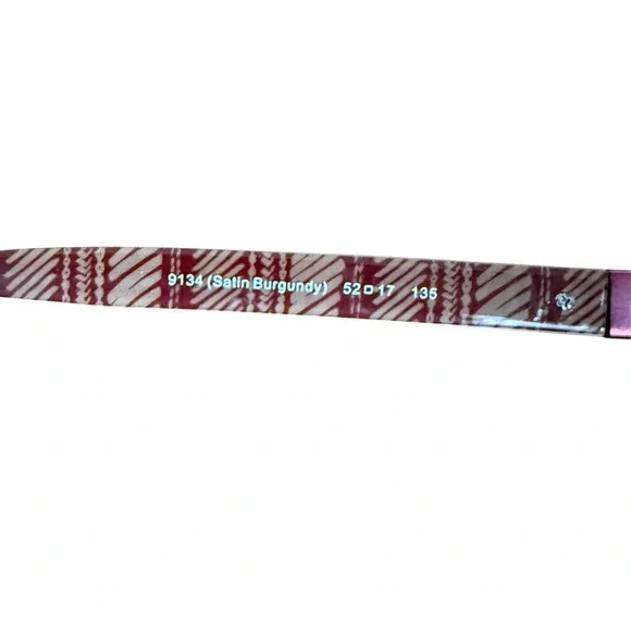 Coach Burgundy Women's Glasses W/Coach Case - Picture 7 of 9